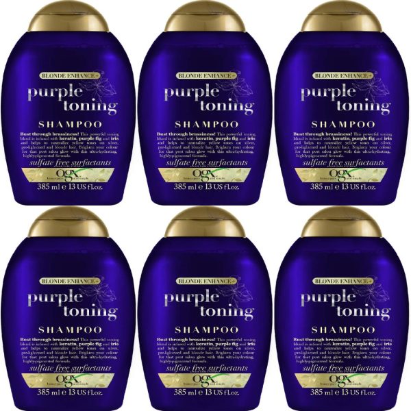 OGX Shampoo Purple Toning 385 ml (6 stuks)