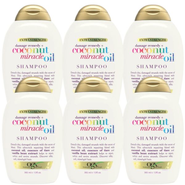 OGX Shampoo Coconut Miracle Oil Extra Strength 385 ml (6 stuks)