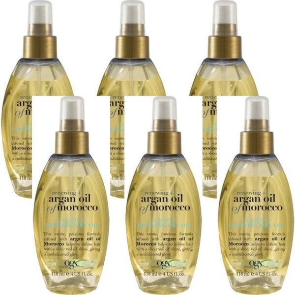 OGX Hair Oil Argan Oil Of Morocco Weightless Dry Out Spray 118 ml (6 stuks)