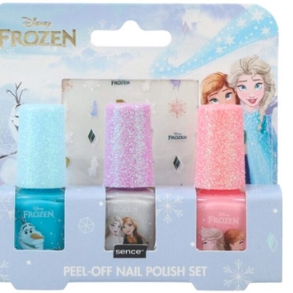 Disney Frozen Nagellak set – 3 kleuren Peel-off 5ml.+ nagelstickers