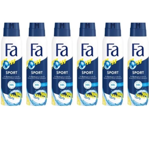 Fa Deospray Unisex – Sport 6X