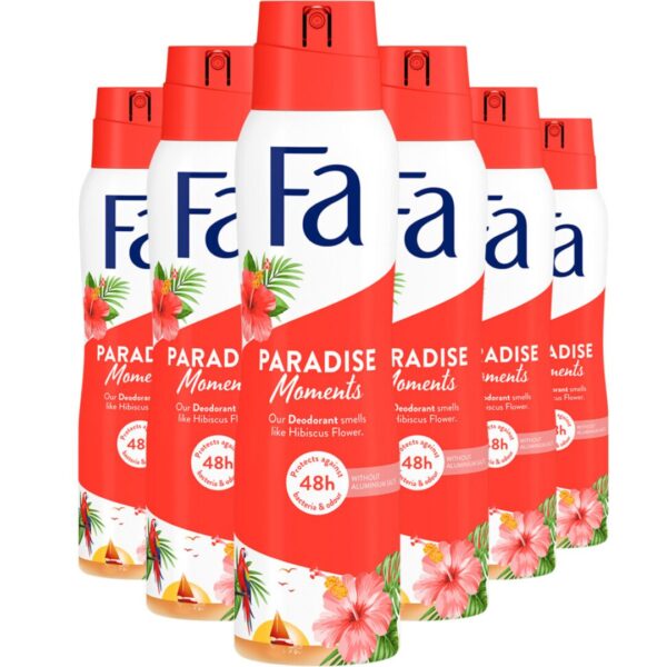 Fa Deospray – Paradise Moments 6X