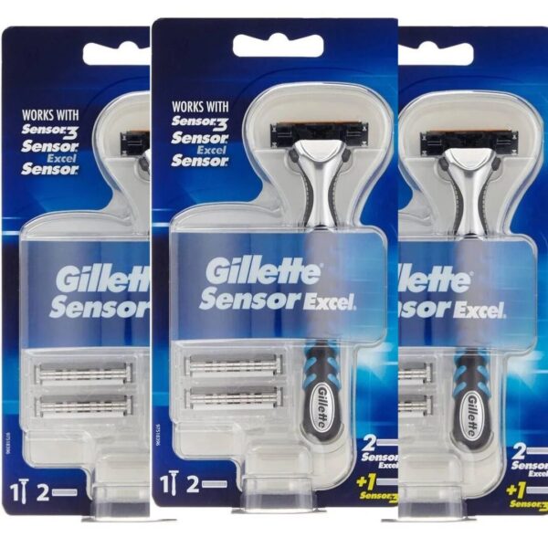 Gillette Houder Sensor Excel + 3 mesjes 3X