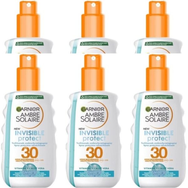 Ambre Solaire Zonnebrand – Invisible Protect Spray F30 150ml ( 6 stuks)