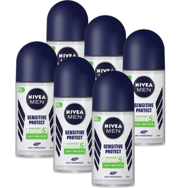 Nivea Deo Roll-on Men – Sensitive Protect (6 stuks)