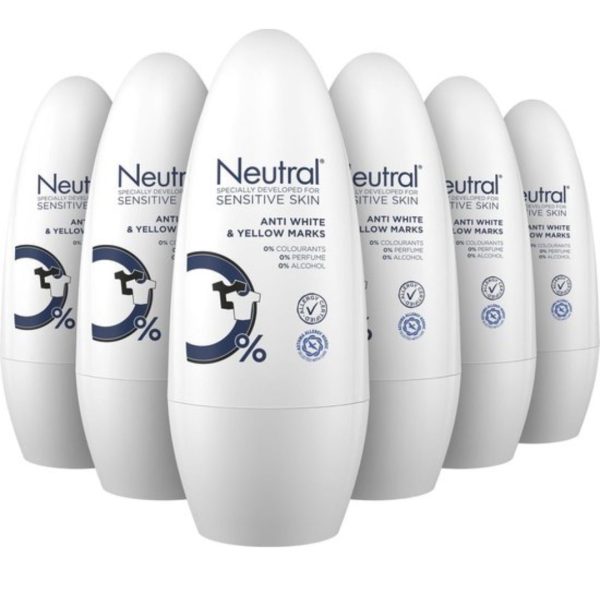 Neutral Deo Roll-on – Invisible (6 stuks)