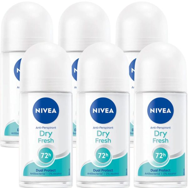 Nivea Deo Roll-on – Dry Fresh (6 stuks)
