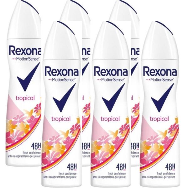 Rexona Deospray – Tropical (6 stuks)