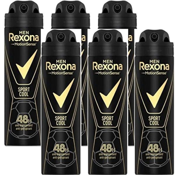 Rexona Deospray Men – Sport Cool (6 stuks)