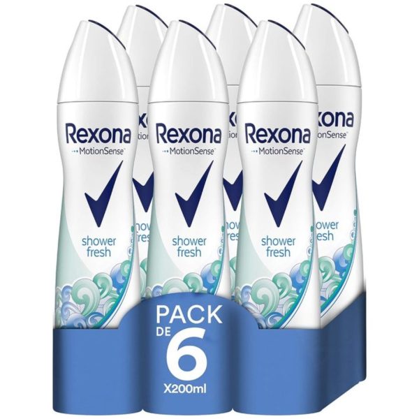 Rexona Deospray – Shower Fresh (6 stuks)