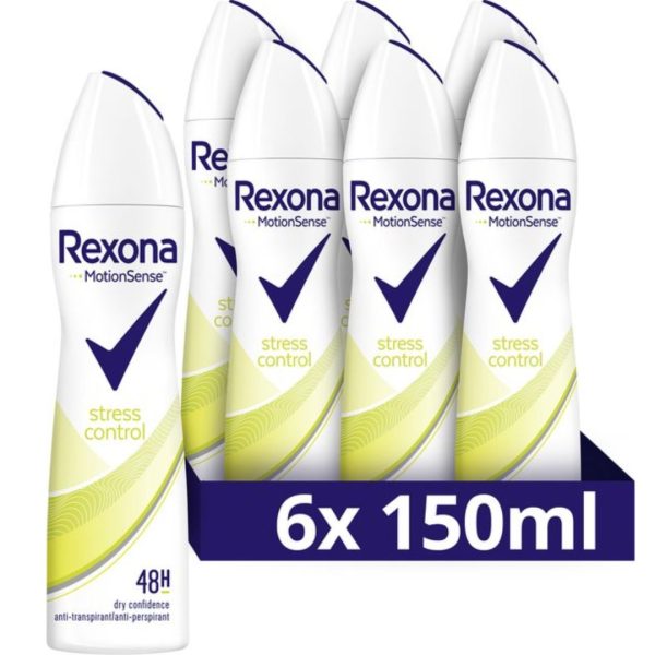 Rexona Deospray – Stress Control (6 stuks)