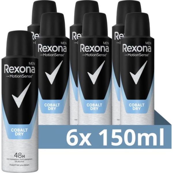 Rexona Deospray Men Cobalt (6 stuks)