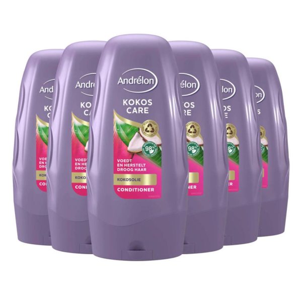 Andrelon Conditioner Kokos Care 250 ml (6 stuks)