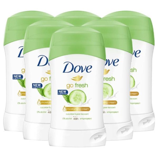 Dove Deostick Go Fresh Cucumber & Green Tea (6 stuks)