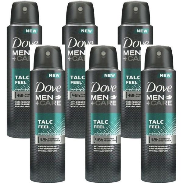 Dove Deospray Men Care Talc Feel (6 stuks)