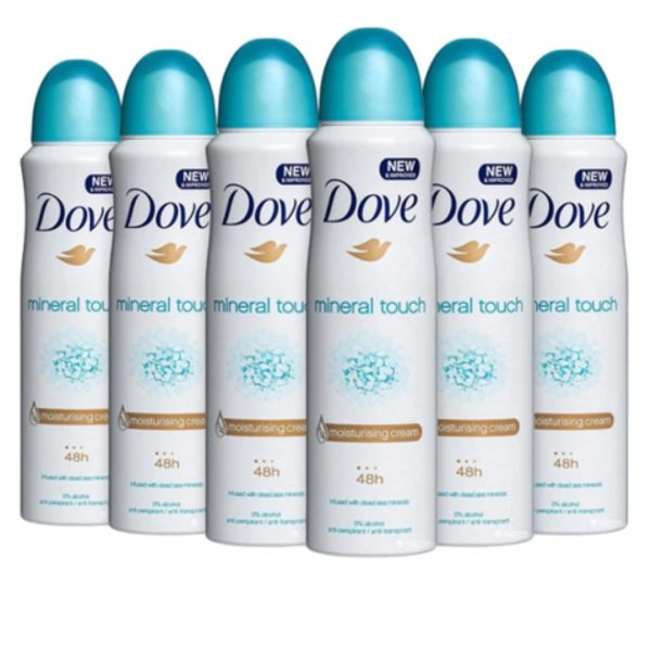 Dove Deospray Mineral Touch (6 stuks)