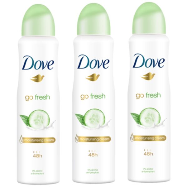 Dove Deospray – Go Fresh Komkommer 3X