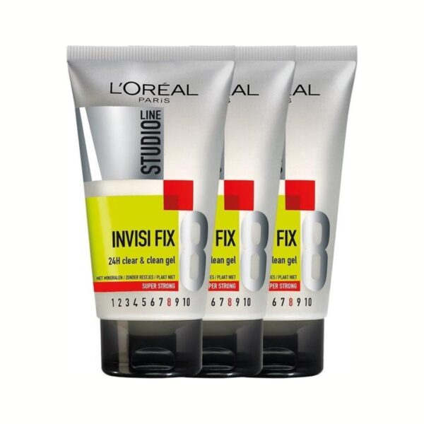 L’Oreal Studio Line – Haargel Invisible Fix Super Strong 8 3x150 ml