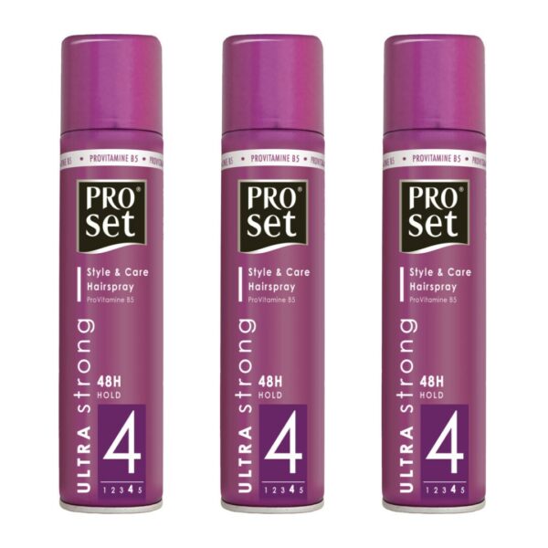 Proset Haarspray – Ultra Strong  3X 300 ml.