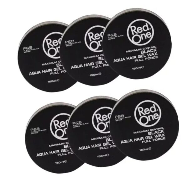 RedOne Haarwax – Black Aqua Hair Wax  6X 150 ml