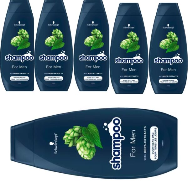 Schwarzkopf Shampoo – For Men 6X 400 ml.
