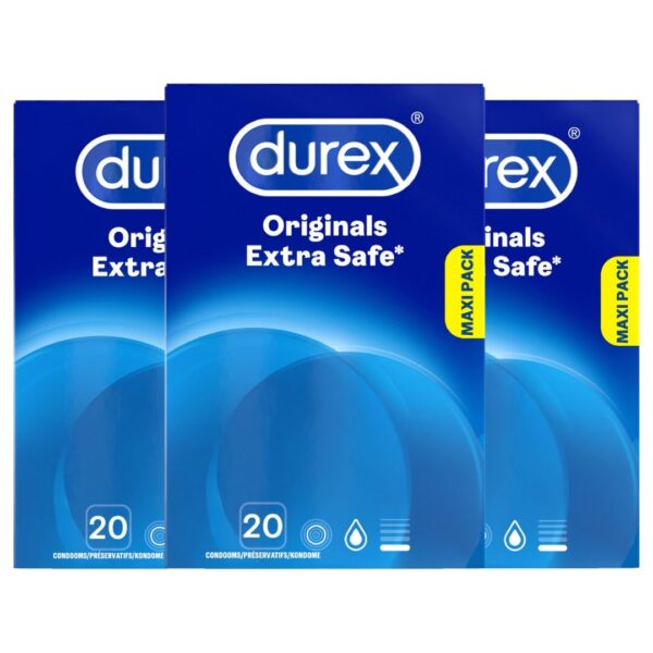 Durex Condooms – Originals Extra Safe 3X 20 stuks