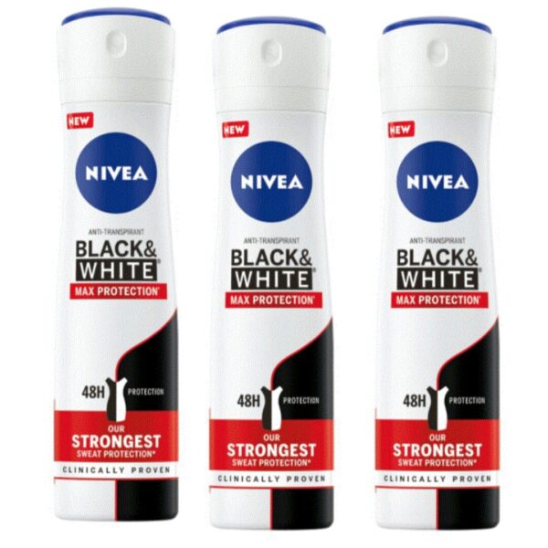 Nivea Deospray – Invisible Black & White Max Protection 3X