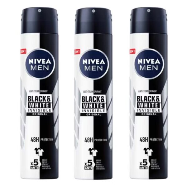Nivea Deospray Men – Invisible Black & White Original Anti Transpirant 3X