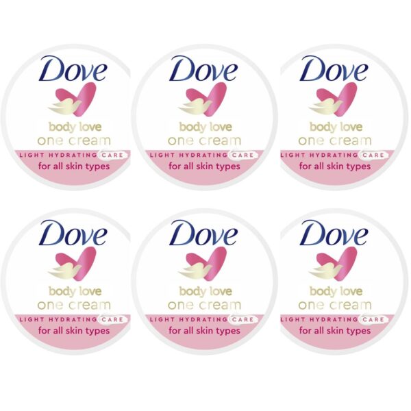 Dove Bodycreme – Light Hydration 250 ML (6 stuks)