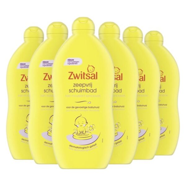 Zwitsal Bad – Schuimbad Zeepvrij 400 ML (6 stuks)