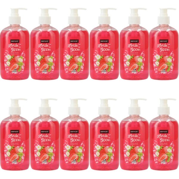 Sence Handzeep – Splash to Bloom Strawberry 500 ml x 12