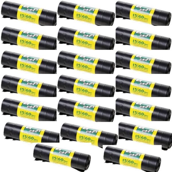 Komo Vuilniszakken – Trekband 60 liter – 15 trekbanden (20 stuks)
