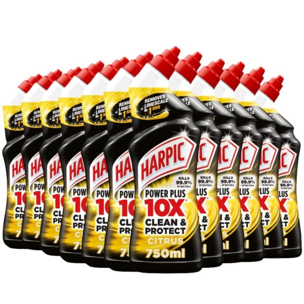 Harpic Toiletreiniger – Gel Power Plus Citrus 750 ml (12 stuks)