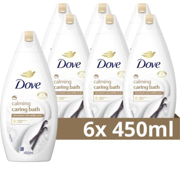 Dove Douchegel – Vanilla Shea Butter 450 ml (6 stuks)