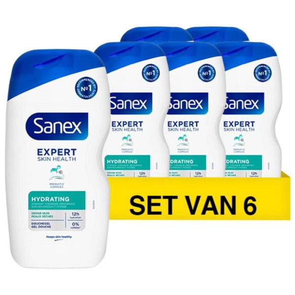 Sanex Douchegel – Expert Skin Health Hydrating 400 ml (6 stuks)