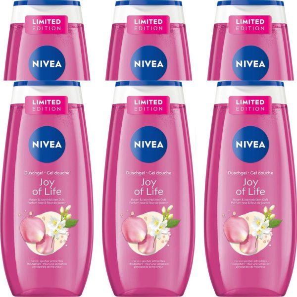 Nivea Douchegel – Joy of Life 250 ml (6 stuks)