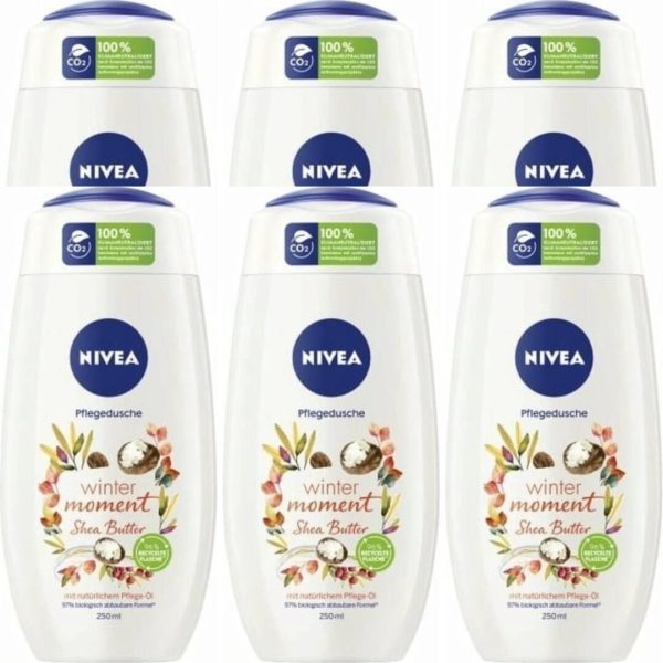Nivea Douchegel – Winter Moment Shea Butter 250 ml (6 stuks)