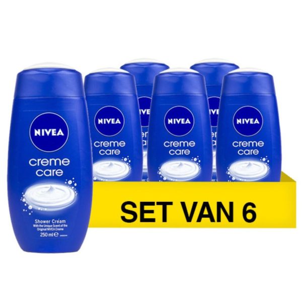 Nivea Douchegel – Creme Care 250 ml (6 stuks)