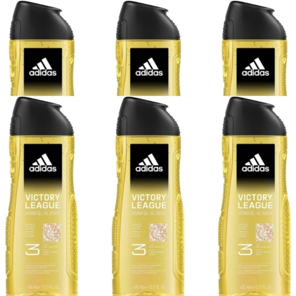 Adidas Douche & Shampoo Men – Victory League 250 ml (6 stuks)