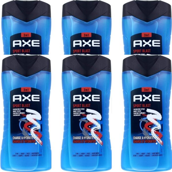 Axe Douchegel – Sport Blast 250 ml (6 stuks)