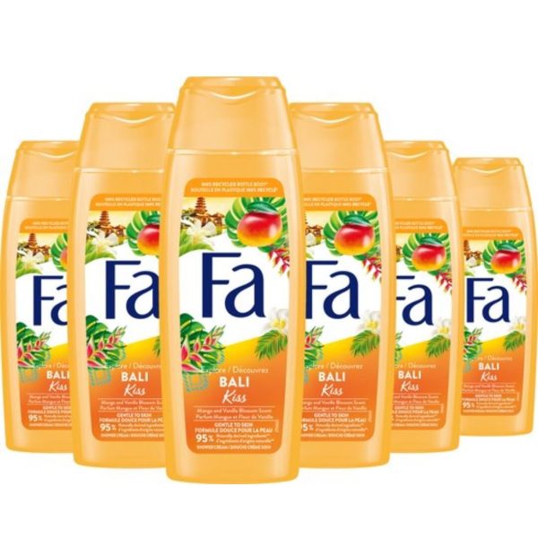 Fa Douchegel – Bali Kiss 250 ml (6 stuks)