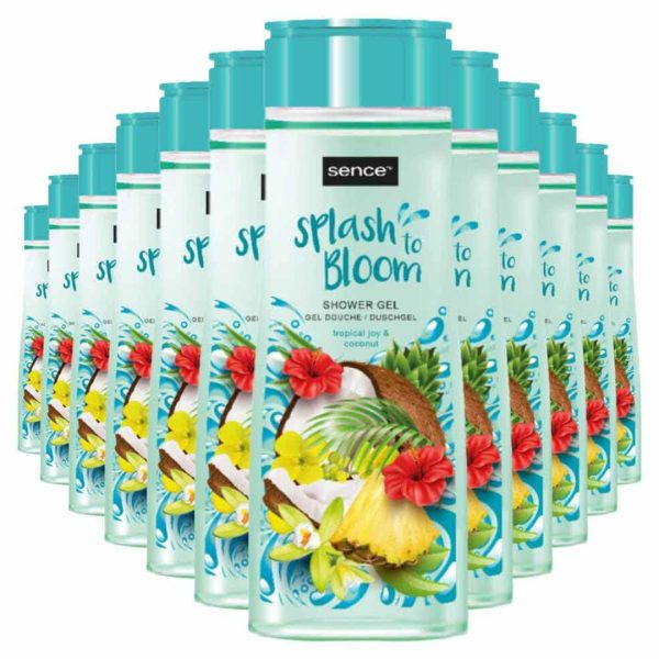 Sence Douchegel Splash to Bloom – Tropical Joy & Coconut 300 ml (12 stuks)